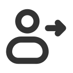 User Out SVG Icon